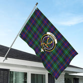 Calder Tartan Crest House Flag
