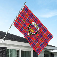 Cameron of Lochiel Modern Tartan Crest House Flag