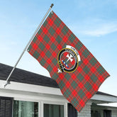 Cheyne Tartan Crest House Flag