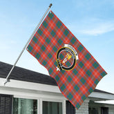 Chisholm Ancient Tartan Crest House Flag