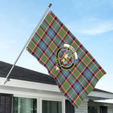 Glass Tartan Crest House Flag