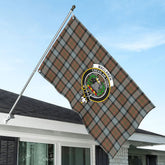 MacLaren Weathered Tartan Crest House Flag