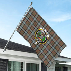 MacLaren Weathered Tartan Crest House Flag