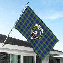Sempill Modern Tartan Crest House Flag