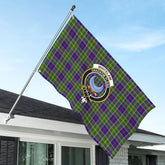Whitelaw Tartan Crest House Flag