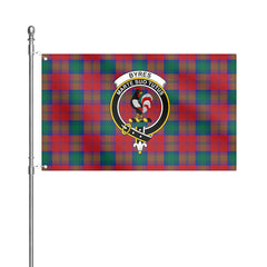 Byres Tartan Crest House Flag