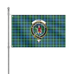 Lyon Tartan Crest House Flag