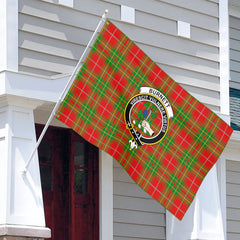 Burnett Ancient Tartan Crest House Flag
