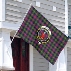 Logan Modern Tartan Crest House Flag