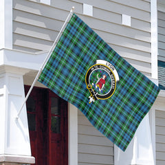 Lyon Tartan Crest House Flag