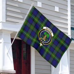 MacEwan Modern Tartan Crest House Flag