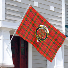Munro Modern Tartan Crest House Flag