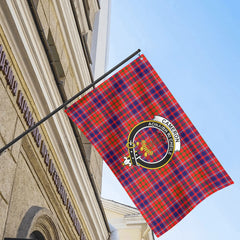 Cameron of Lochiel Modern Tartan Crest House Flag