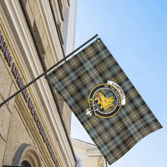 Campbell Argyll Weathered Tartan Crest House Flag