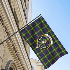 Watson Modern Tartan Crest House Flag