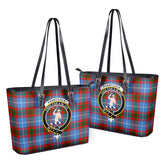 Pennycook Tartan Crest Leather Tote Bag