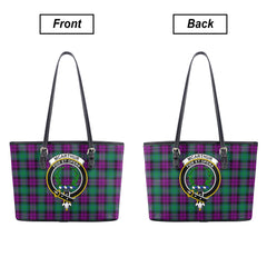 McArthur – Milton Tartan Crest Leather Tote Bag