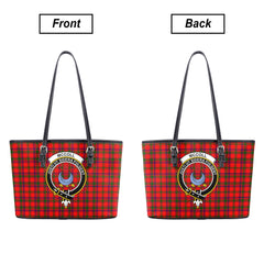 McColl Tartan Crest Leather Tote Bag