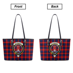 McCracken Tartan Crest Leather Tote Bag