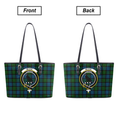 McKie Tartan Crest Leather Tote Bag