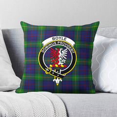 Boyle Tartan Crest Pillow Cover