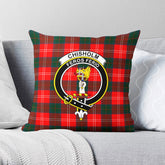 Chisholm Modern Tartan Crest Pillow Cover