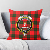 Erskine Modern Tartan Crest Pillow Cover