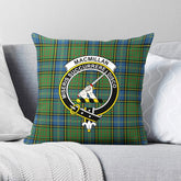 MacMillan Hunting Ancient Tartan Crest Pillow Cover