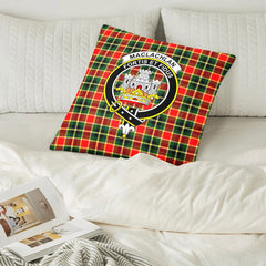 MacLachlan Hunting Modern Tartan Crest Pillow Cover