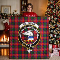 Belshes Tartan Crest Quilt