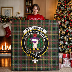 Buchanan Hunting Tartan Crest Quilt