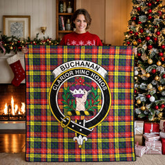 Buchanan Modern Tartan Crest Quilt