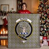 Burns Check Tartan Crest Quilt
