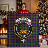 Cameron of Erracht Modern Tartan Crest Quilt
