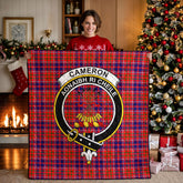 Cameron of Lochiel Modern Tartan Crest Quilt