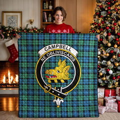 Campbell Ancient 01 Tartan Crest Quilt