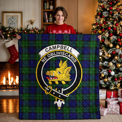 Campbell Modern Tartan Crest Quilt