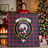 Carrick District Tartan Crest Quilt