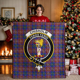 Chisholm Hunting Modern Tartan Crest Quilt