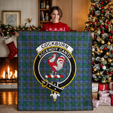 Cockburn Ancient Tartan Crest Quilt