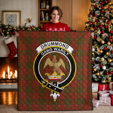 Drummond Clan Tartan Crest Quilt