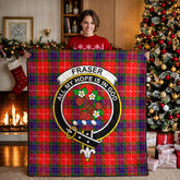 Fraser Tartan Crest Quilt
