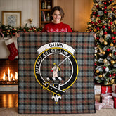 Gunn Weathered Tartan Crest Quilt