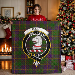 Hall Tartan Crest Quilt