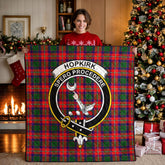 Hopkirk Tartan Crest Quilt