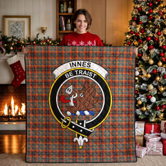 Innes Ancient Tartan Crest Quilt