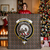 Kennedy Weathered Tartan Crest Quilt