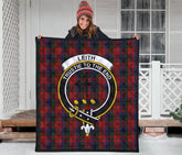 Leith Family Tartan Crest Quilt