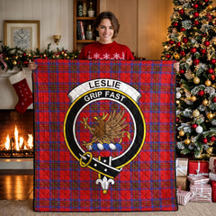 Leslie Modern Tartan Crest Quilt