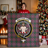 MacFarlane Hunting Modern Tartan Crest Quilt